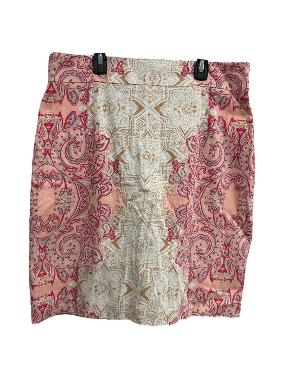 Antonio Melani Size 12 Paisley Print Pencil Skirt Feminine Boho Workwear